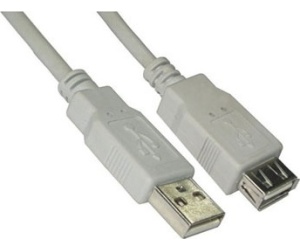 Cable Alargador USB 2.0 Nanocable 10.01.0202/ USB Macho - USB Hembra/ 1m/ Beige