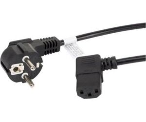 Cable de alimentacion lanberg schuko cee 7 - 7 a iec320 c13 acodado 1.8m