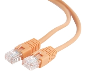 Cable CAT5E UTP moldeado 1m Naranja