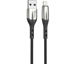 Cable qcharx toronto usb a lightning 3a - 1 m - zinc negro cordon suave