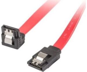 Cable Sata Iii Lanberg 6gb/s Hembra Hembra Angulo Clip Metal 0.5m