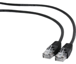 Cable Red Gembird Utp Cat5e Moldeado 0,5m Negro