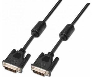 Cable DVI Aisens A117-0086/ DVI-D Macho - DVI-D Macho/ Hasta 3W/ 10Mbps/ 1.8m/ Negro