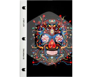 Lamina trasera de personalizacion qcharx calaveras 5