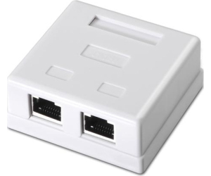 Roseta De Superficie Rj45 Cat.6 Ftp 2 Blanco Nanocable