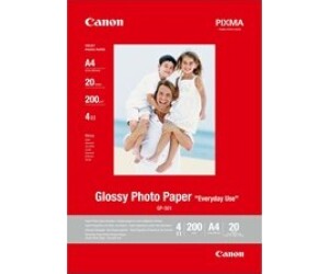 Papel canon fotografico gp - 501 con brillo a4 20 hojas