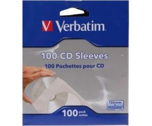 Fundas CD-R Verbatim Sleeves/ Caja-100uds