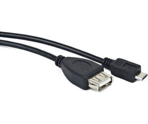 Cable Usb Lanberg Micro M A Usb-a F 2.0 Otg Negro 15cm Oem