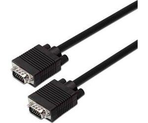 Cable SVGA Aisens A113-0068/ VGA Macho - VGA Macho/ Hasta 3W/ 10Mbps/ 1.8m/ Negro