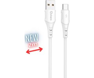 Cable qcharx athens usb tipo c a usb tipo a - 2m - pvc blanco