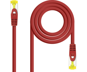 Cable De Red Latiguillo Rj45 Sftp Cat6a Awg26 3 M Rojo Nanocable