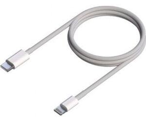 Cable USB 2.0 Tipo-C Lightning Aisens A102-0543/ USB Tipo-C Macho - Lightning Macho/ Hasta 2.5W/ 60Mbps/ 50cm/ Blanco