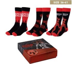 Pack calcetines 3 piezas stranger things talla 36 -  41