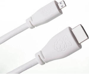 Raspberry Pi T7689AX cable HDMI 1 m HDMI tipo A (Estándar) HDMI tipo D (Micro) Blanco