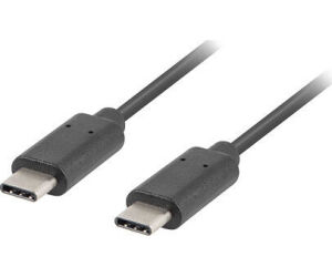 Cable usb tipo c lanberg 1m -  macho -  macho -  negro