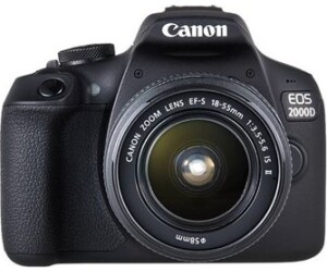 Camara digital reflex canon eos 2000d + 18 - 55 is -  cmos -  24.1mp -  digic 4+ -  full hd -  9 puntos de referencia -  wifi -  nfc