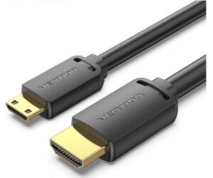 Cable HDMI 4K Vention AGHBF/ HDMI Macho - Mini HDMI Macho/ 1m/ Negro