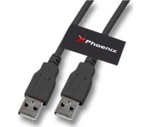 Cable phoenix usb a macho a macho 1.85m negro