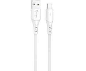 Cable qcharx lisbon usb a micro 24a - 1 m - pvc blanco