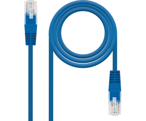 Cable De Red Latiguillo Rj45 Utp Cat6 Awg24 3 M Azul Nanocable