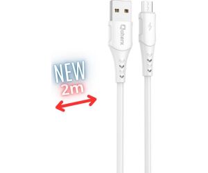 Cable qcharx athens micro usb a usb tipo a - 2m - pvc blanco