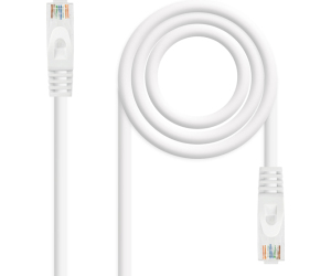 Cable De Red Latiguillo Rj45 Utp Cat6a Awg24 2 M Blanco Nanocable