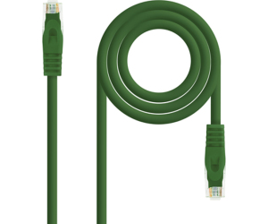 Cable De Red Latiguillo Rj45 Utp Cat6a Awg24 2 M Verde Nanocable