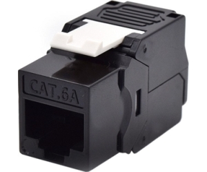 Presa Keystone Wp Cat.6a Utp, Toolless, Color Negro