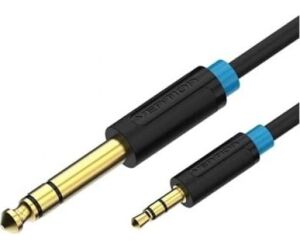 Cable Estreo Vention BABBI/ Jack 6.5 Macho - Jack 3.5 Macho/ 3m/ Negro