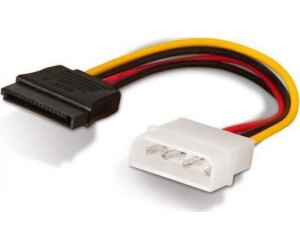 Cable Alimentacin SATA Aisens A131-0158/ Molex 4 PIN Macho - SATA Hembra/ Hasta 54W/ 16cm