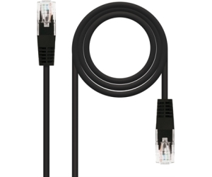 Nanocable CABLE RED LATIGUILLO RJ45 CAT.5E UTP AWG24, NEGRO, 2.0 M