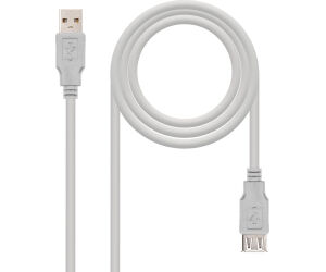 Cable Extension Usb Tipo A-f 3 M Beige Nanocable