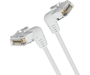 Cable de Red RJ45 UTP Vention IBOWG Cat.6A/ 1.5m/ Cabeza Rotatoria 360/ Blanco