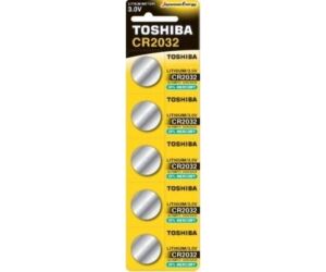 Pack de 5 Pilas de Botn Toshiba CR2032/ 3V