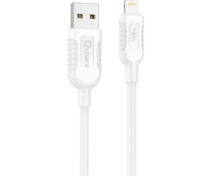 Cable qcharx athens usb a lightning 3a - 1 m - pvc blanco