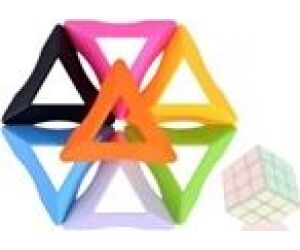 Soporte triangular cubo de rubik moyu