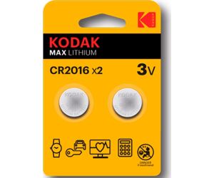 Blister pilas kodak boton litio ultra cr 2016 blister 2 pilas