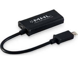 Cable MHL 11 Pines 3GO CMHL11 HDMI Macho - MicroUSB Macho/ Negro