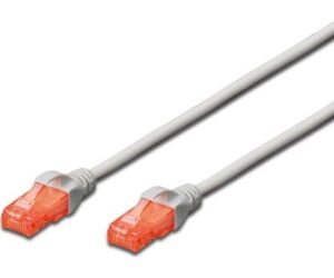 Cable red ewent latiguillo utp cat6 rj45 2m gris