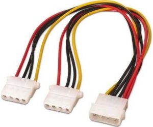 Cable Aisens Alimentacion Molex Molex 4pin M-2xmolex 4pin H 20cm