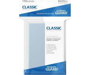 Fundas transparentes de cartas ultimate guard classic soft tamao estndar (100)