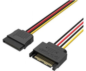 Cable Alimentacin 15Pin Vention KDABY/ SATA Macho - SATA Hembra/ 30cm