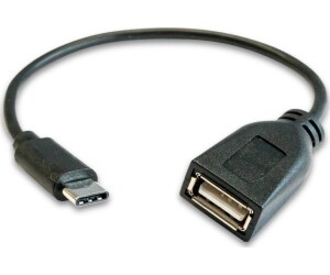 Cable USB 2.0 3GO C135/ USB Tipo-C Macho - USB Hembra/ 20cm/ Negro