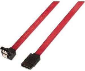 Cable SATA Aisens A130-0156/ SATA Hembra - SATA Hembra/ Hasta 0.1W/ 768Mbps/ 50cm/ Rojo