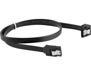 Cable sata iii lanberg 6gb - s hembra hembra angulo clip metal 30cm negro