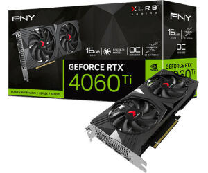 Tarjeta Grafica Pny Geforce Rtx 4060ti 16gb 2x Verto Oc Dual Fan Dlss 3