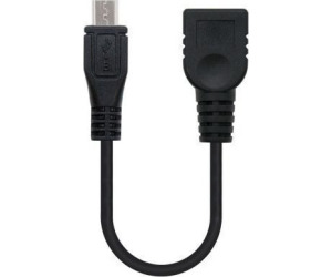 Cable USB A-miniUSB M/M 1.8m. Negro