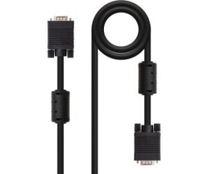 Cable de vdeo VGA-VGA M/M 1.8m. Negro