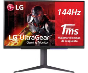 Monitor Gaming LG UltraGear 27GR93U-B 27"/ 4K/ 1ms/ 144Hz/ IPS/ Regulable en altura/ Negro