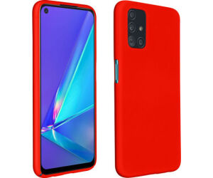 Oppo Liquid Silicon Case A52/a72 Rojo